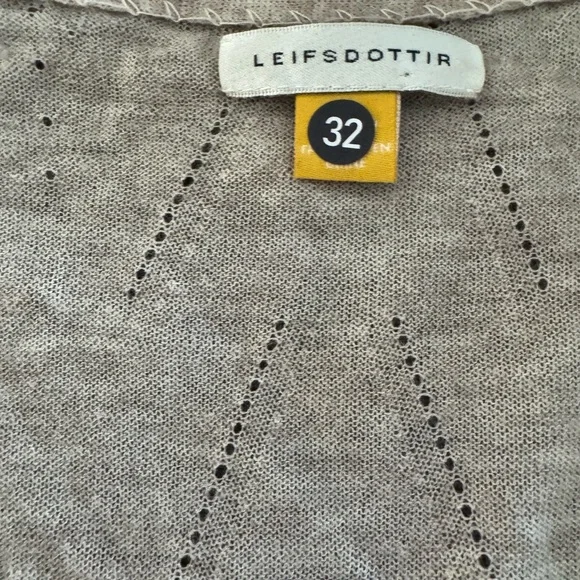 Leifsdottir Beige Layered Women's Cardigan~Size Large-~fitted~gorgeous! 🖤 - Picture 4 of 9